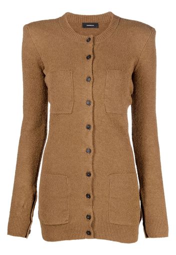 WARDROBE.NYC Cardigan girocollo - Marrone