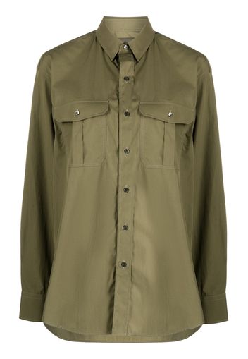 WARDROBE.NYC Oversize cotton shirt - Verde