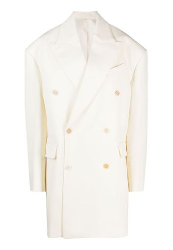 WARDROBE.NYC double-breasted wool coat - Toni neutri