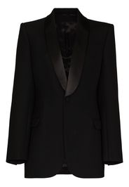 single-breasted wool blazer