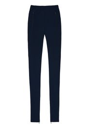 WARDROBE.NYC high-rise ankle-zip leggings - Blu