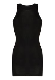 WARDROBE.NYC round-neck ribbed-knit minidress - Nero