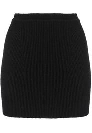 WARDROBE.NYC ribbed-knit mini skirt - Nero