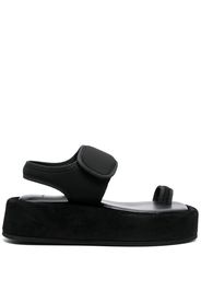 WARDROBE.NYC platform 50mm leather sandals - Nero