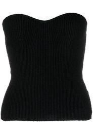 WARDROBE.NYC knitted bandeau-style top - Nero