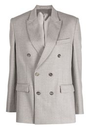 WARDROBE.NYC notched-lapel double-breasted blazer - Grigio