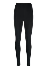 WARDROBE.NYC elasticated-waist rear-slit leggings - Nero