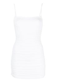 WARDROBE.NYC ruched-detailing sleeveless dress - Bianco