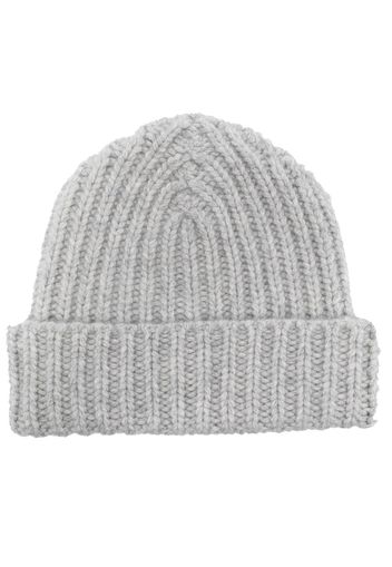 Warm-Me chunky-knit cashmere beanie - Grigio