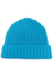 Warm-Me chunky-knit cashmere beanie - Blu