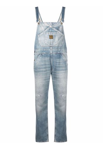 WASHINGTON DEE CEE slim-cut denim dungarees - Blu