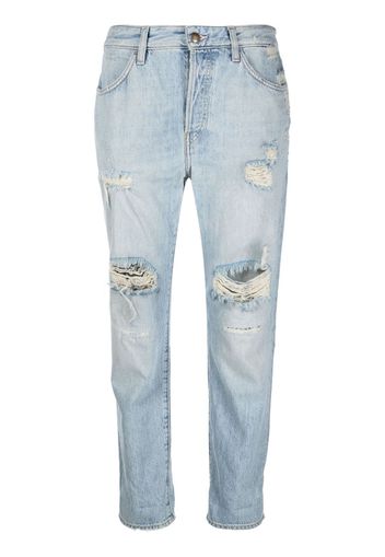 WASHINGTON DEE CEE distressed straight-leg jeans - Blu