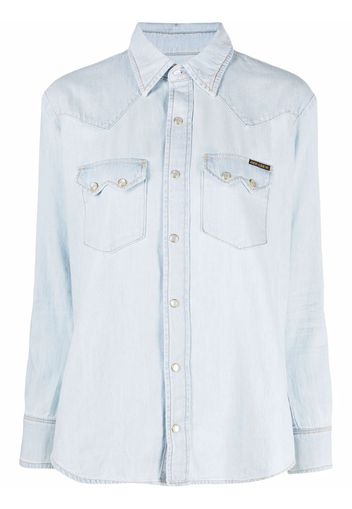 WASHINGTON DEE CEE light-wash denim shirt - Blu