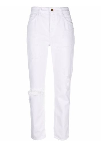 WASHINGTON DEE CEE slim-cut ripped jeans - Bianco