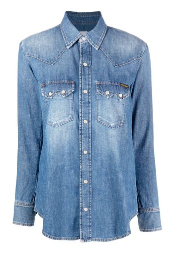 WASHINGTON DEE CEE button-down denim shirt - Blu