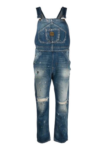 WASHINGTON DEE CEE straight-cut denim overalls - Blu