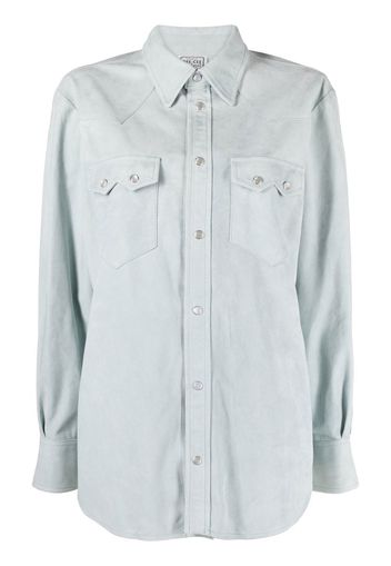 WASHINGTON DEE CEE Giacca-camicia in pelle - Blu