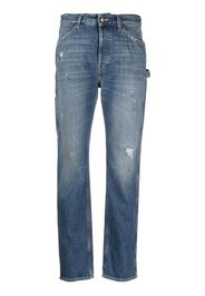 WASHINGTON DEE CEE ripped-detail straight-leg jeans - Blu