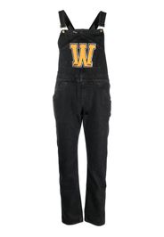 WASHINGTON DEE CEE logo-print denim dungarees - Nero