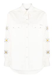 Washington Dee Cee studded long-sleeved shirt - Bianco