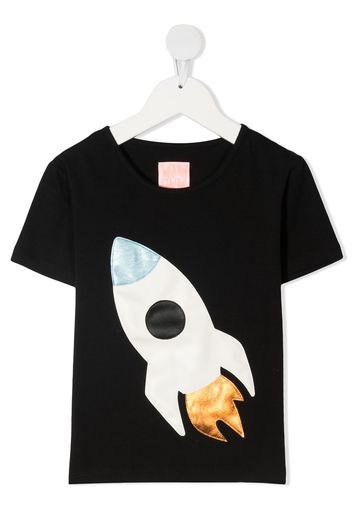 WAUW CAPOW by BANGBANG T-shirt To The Moon - Nero