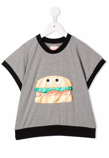 WAUW CAPOW by BANGBANG T-shirt Burger Benny - Grigio