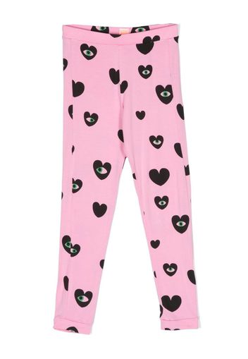 WAUW CAPOW by BANGBANG Camille heart-print leggings - Rosa