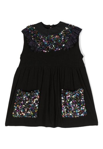 WAUW CAPOW by BANGBANG Abito Clementine Konfetti con paillettes - Nero