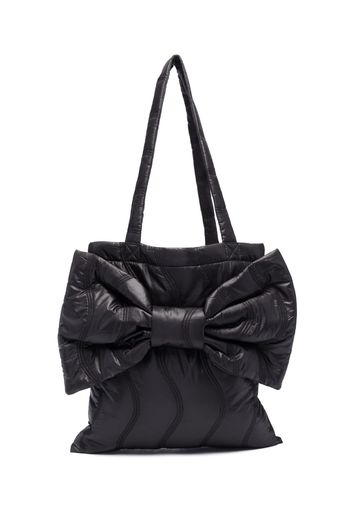 WAUW CAPOW by BANGBANG Borsa a spalla Big Bow trapuntata - Nero