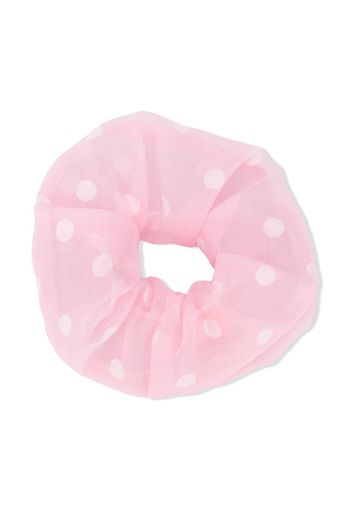 polka dot print scrunchie