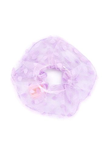 polka dot tulle scrunchie