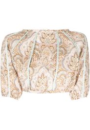 We Are Kindred Elsa paisley-print cropped top - Multicolore