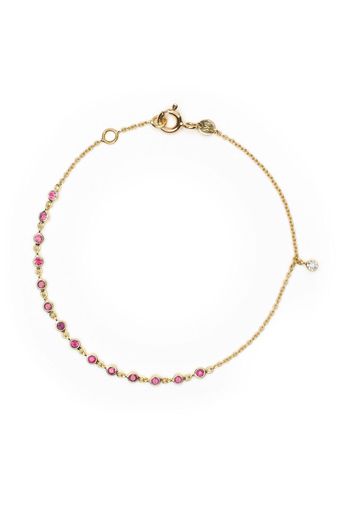 We by WHITEbIRD 18kt yellow gold Clarisse ruby bracelet - Rosso