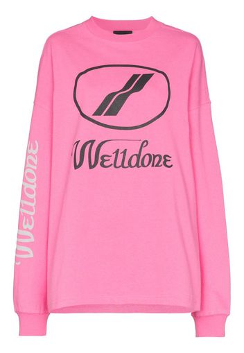 logo-print cotton long-sleeve T-shirt