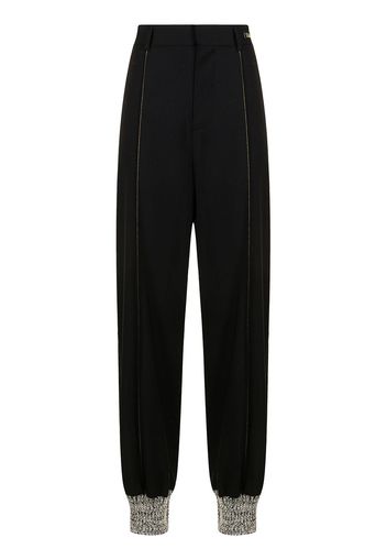 We11done high-waisted straight-leg trousers - Nero