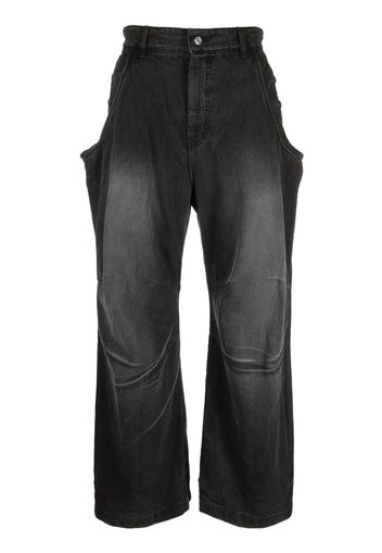 We11done mid-rise wide-leg jeans - Nero