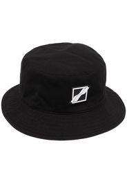 We11done Cappello bucket con logo - Nero