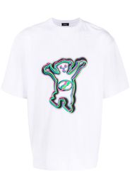 We11done graphic-print cotton T-shirt - Bianco