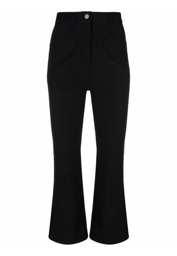 Weinsanto cropped flared trousers - Nero