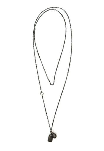 WERKSTATT:MÜNCHEN tag pendant necklace - Argento