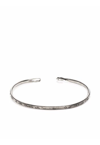 Werkstatt:München indented open cuff - Argento