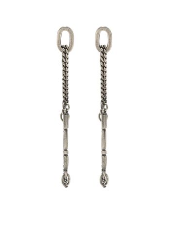 WERKSTATT:MÜNCHEN chain-link drop earrings - Argento