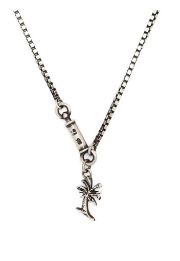 WERKSTATT:MÜNCHEN palm-tree charm necklace - Argento