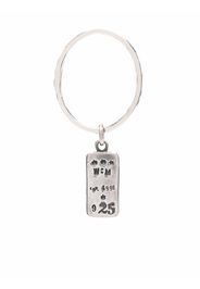 Werkstatt:München engraved hammered keyring - Argento