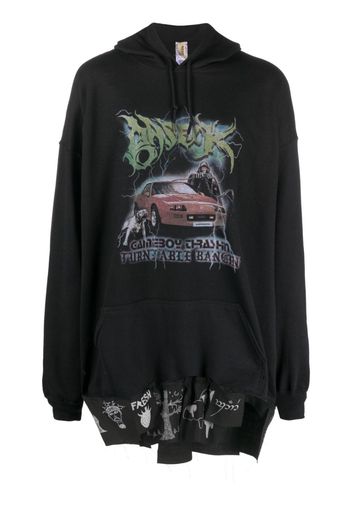 WESTFALL graphic-print drawstring hoodie - Nero