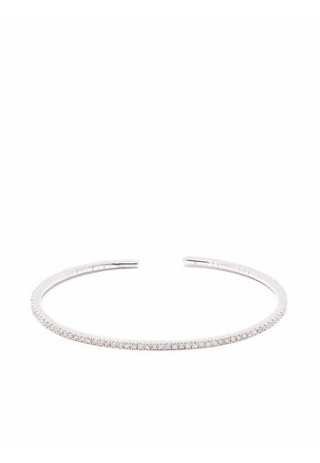 White Bird 18kt white gold Paulette diamond bangle - Argento