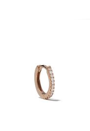 Orecchino a cerchio in oro rosa 18kt con diamanti Margot