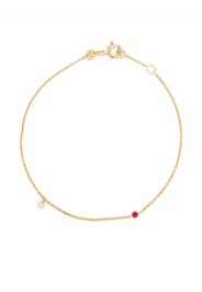 White Bird Bracciale Clarisse in oro giallo 18kt con diamanti e rubini