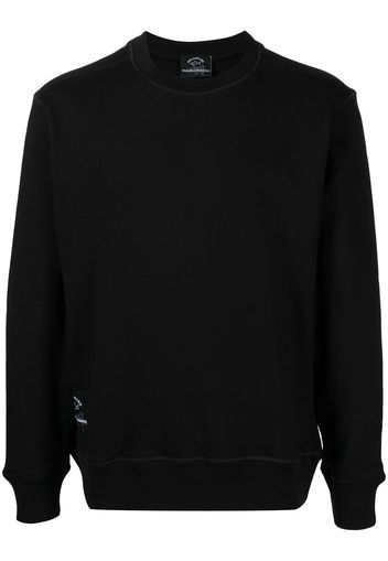 White Mountaineering logo-print cotton sweater - Nero