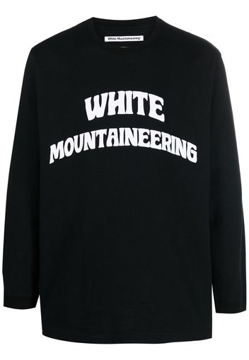 White Mountaineering logo-print cotton sweatshirt - Nero